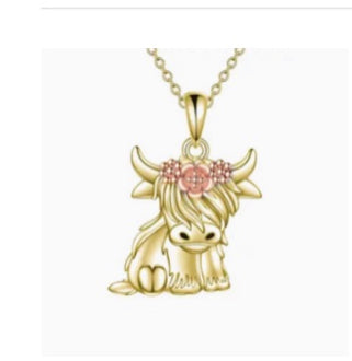 Fashion Cool Cow Pendant Necklace