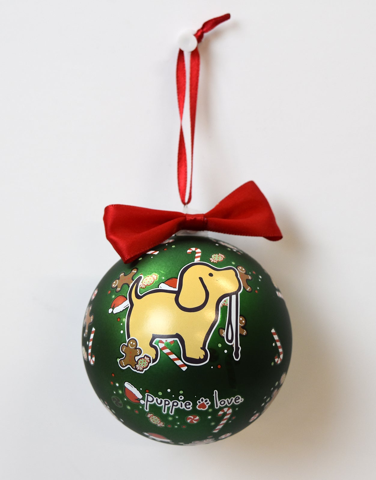 PUPPIE LOVE - CHRISTMAS PATTERN PUP ORNAMENT