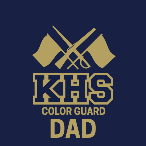Knoch Colorguard Flag, Knife and Sword Design Long Sleeve Tee