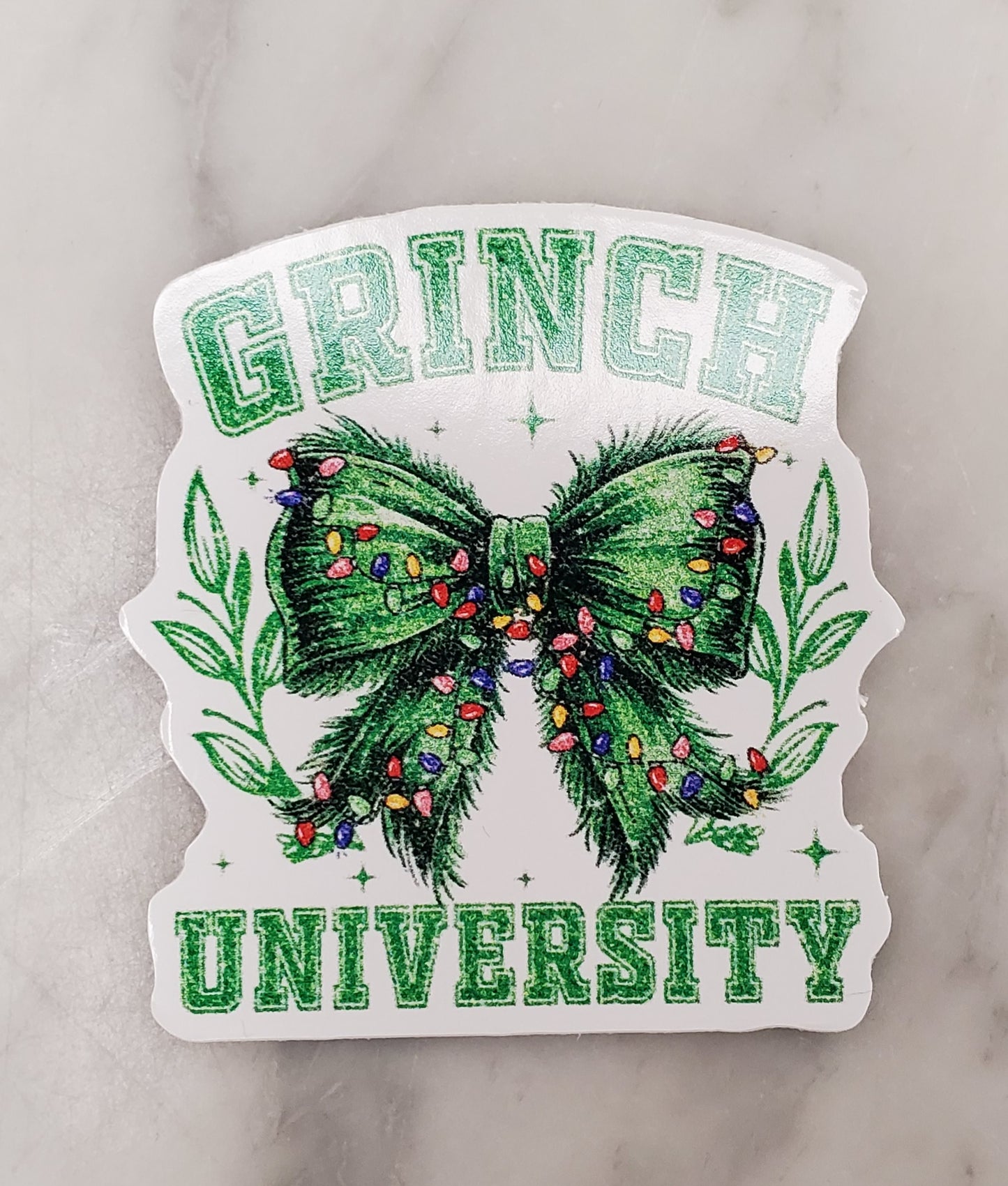 Grinch University Sticker