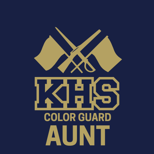 Knoch Colorguard Flag, Knife and Sword Design Long Sleeve Tee