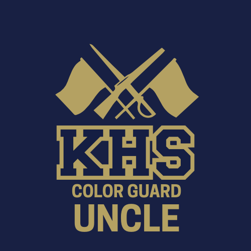 Knoch Colorguard Flag, Knife and Sword Design Long Sleeve Tee