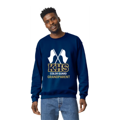 Knoch Colorguard Flag KHS Design Sweatshirt - Crew Neck Sweatshirt