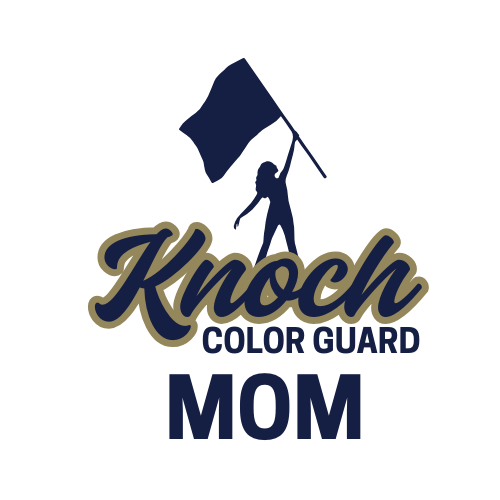 Knoch Colorguard Flag KHS Girl Outline Design Long Sleeve Tee