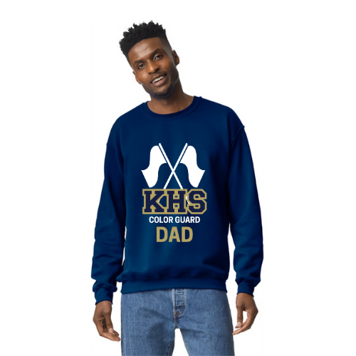 Knoch Colorguard Flag KHS Design Sweatshirt - Crew Neck Sweatshirt