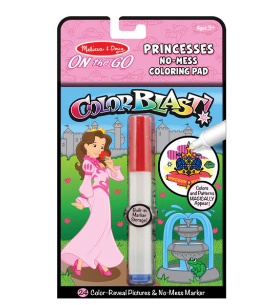On the Go ColorBlast No Mess Coloring Pad-Princess