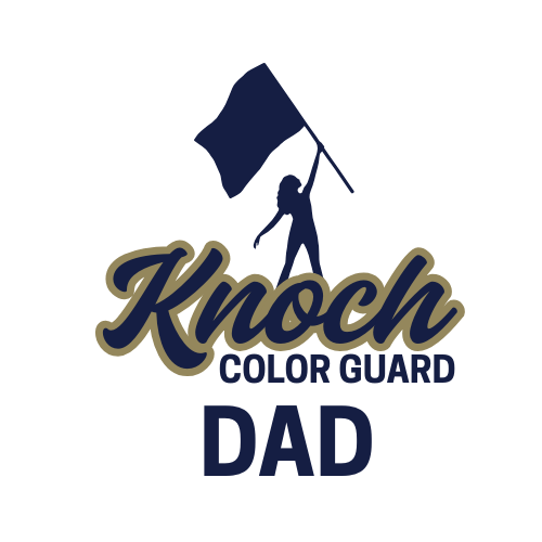 Knoch Colorguard Flag KHS Girl Outline Design Long Sleeve Tee