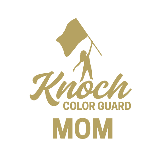 Knoch Colorguard Flag KHS Girl Outline Design Long Sleeve Tee