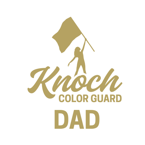 Knoch Colorguard Flag KHS Girl Outline Design Long Sleeve Tee