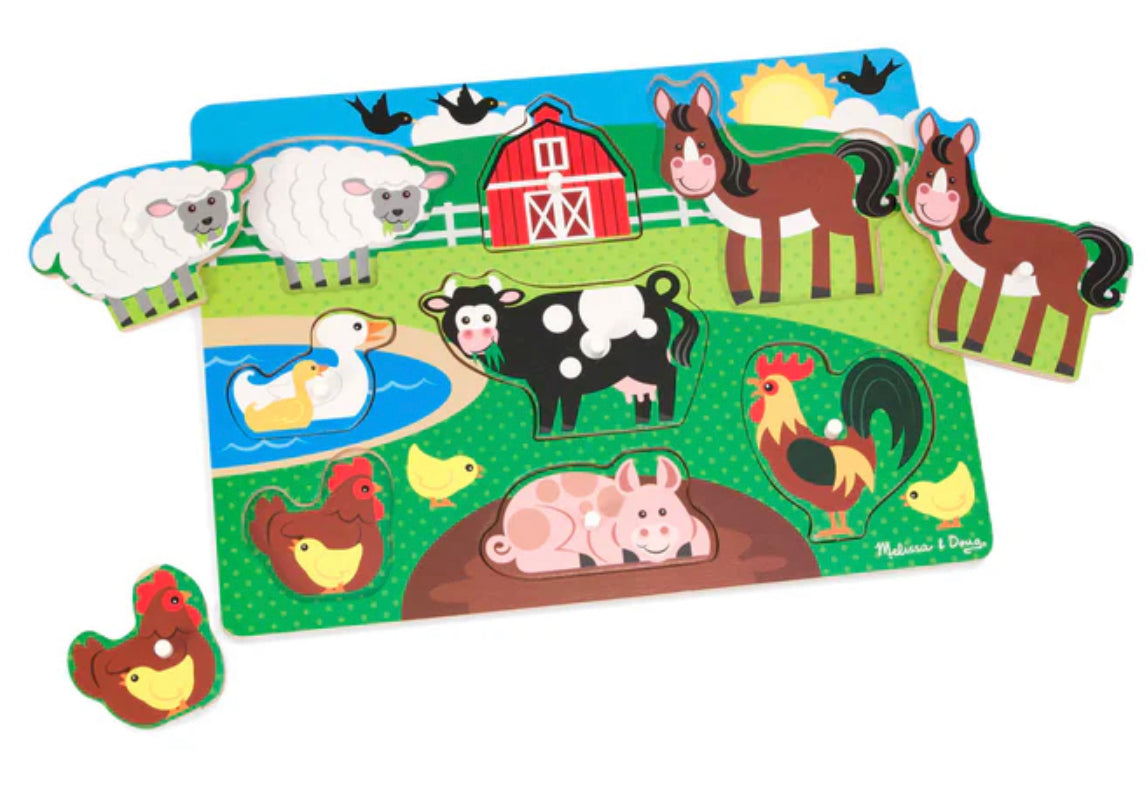 Farm Peg Puzzle - 8 pieces