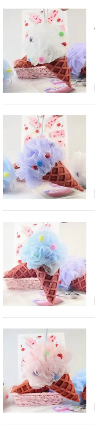 Ice Crean Shaped Loofah