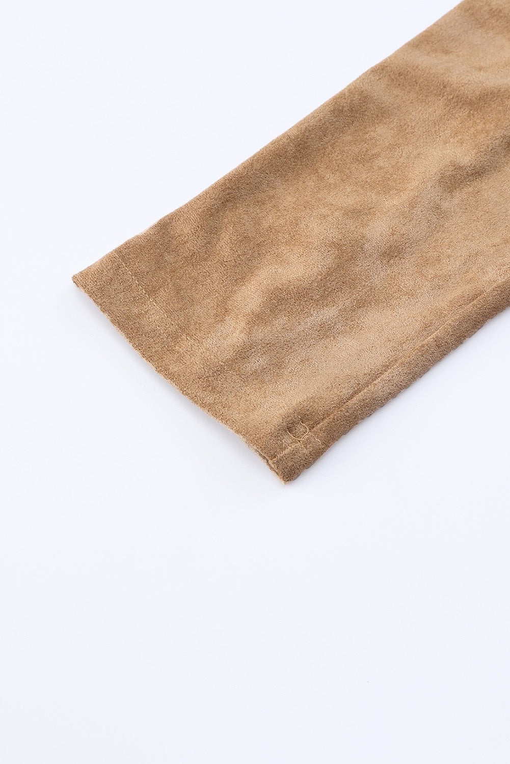 Khaki Faux Suede Leggings