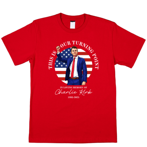 This is the Turning Point Charlie Kirk Design