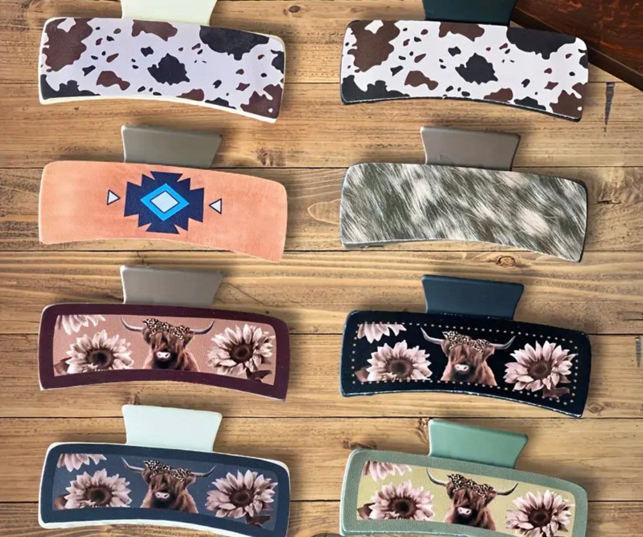 Farm Theme Hair Clips