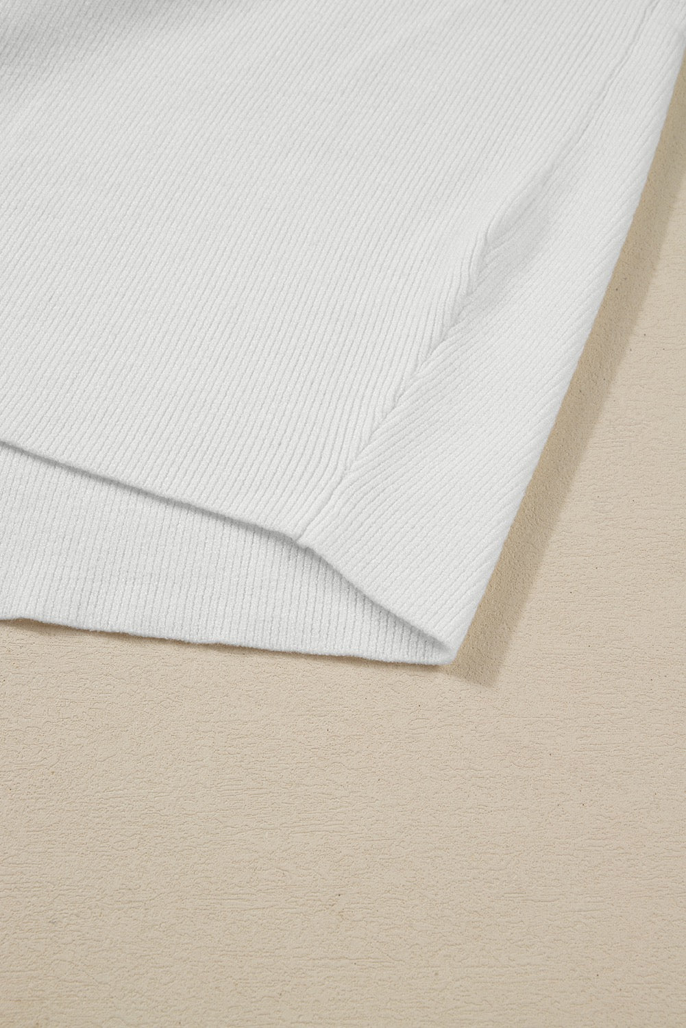 Green Color Block Ribbed Baggy Sweater