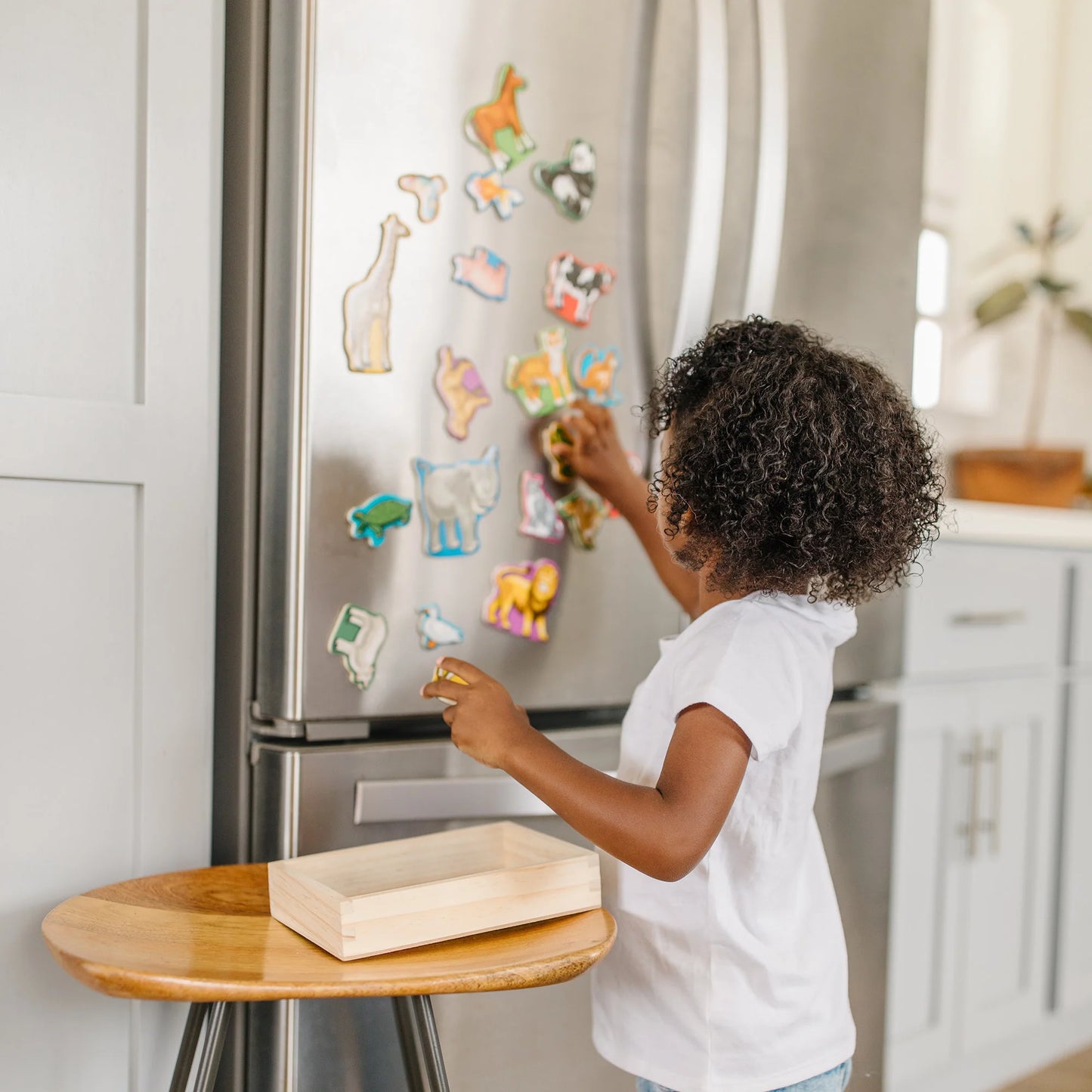 Wooden Animal Magnets