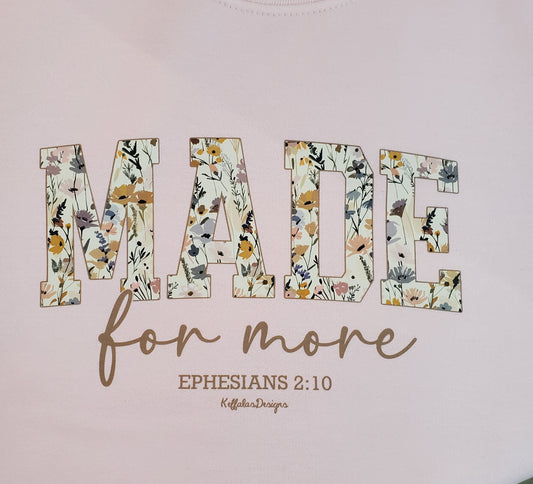 Made For More - Crew Sweatshirt - Light Pink