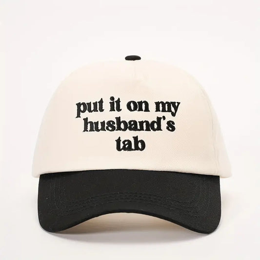 Put it on my husband's tab baseball cap
