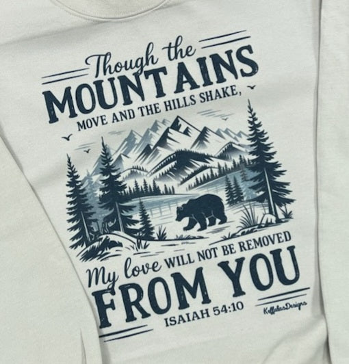 Mountains Move Crew Sweatshirt - Sand