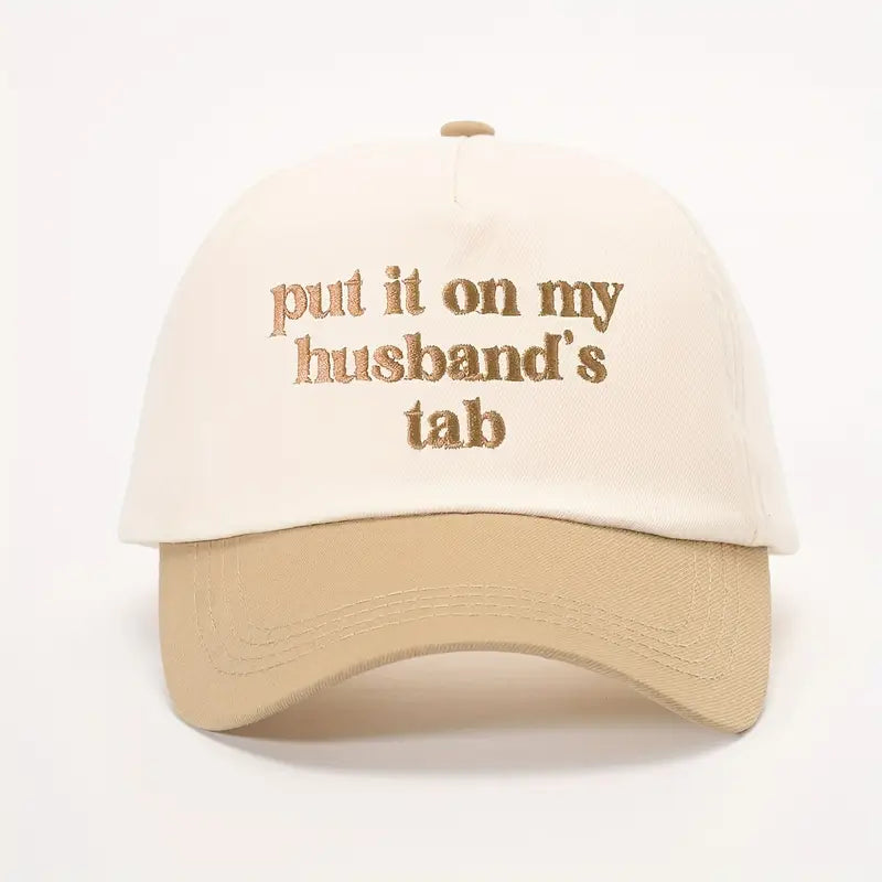 Put it on my husband's tab baseball cap