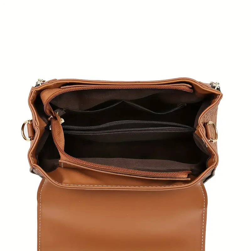 Floral Embossed Handbag