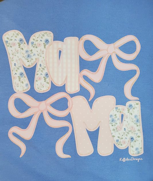 Mama - Crew Sweatshirt - Carolina Blue