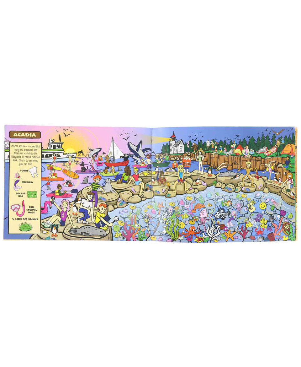 Bear and Moose National Park Find and Seek Children's Book