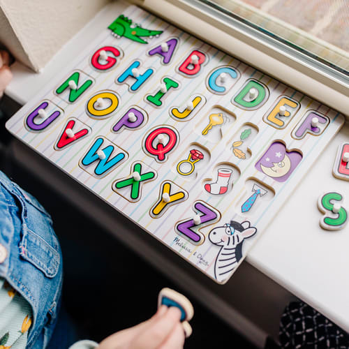 See-Inside Alphabet Peg Puzzle - 26 pieces