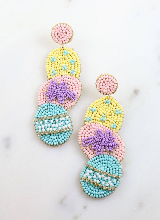 Easter Eggs Stacked Earring LIGHT MULTI