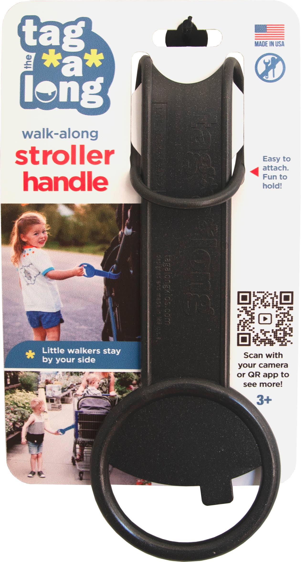 Tagalong kids Walk Along Stroller Accessory - Galaxy Gray