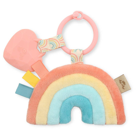 Itzy Pal™ Plush + Teether Rainbow