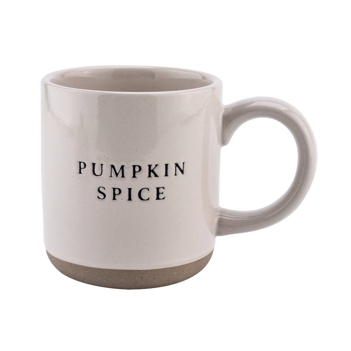 Pumpkin Spice - Cream Stoneware Coffee Mug  - 14 oz