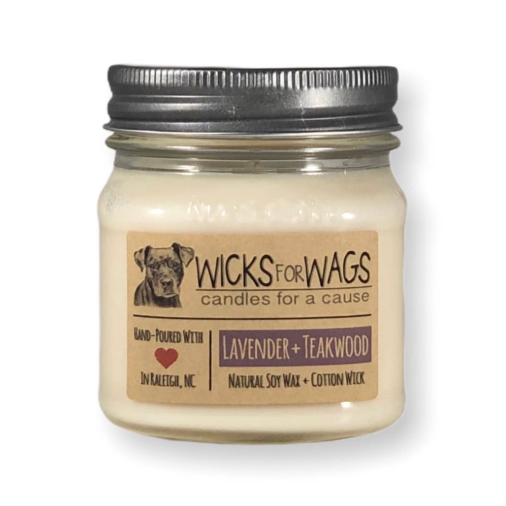 Lavender + Teakwood / 8 oz Soy Candle