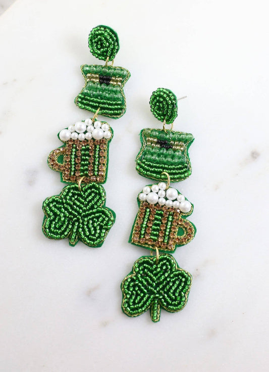 Irish Tradition Earring GREEN