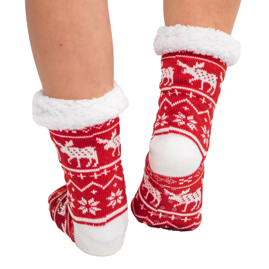 Nordic Moose Plush Sock