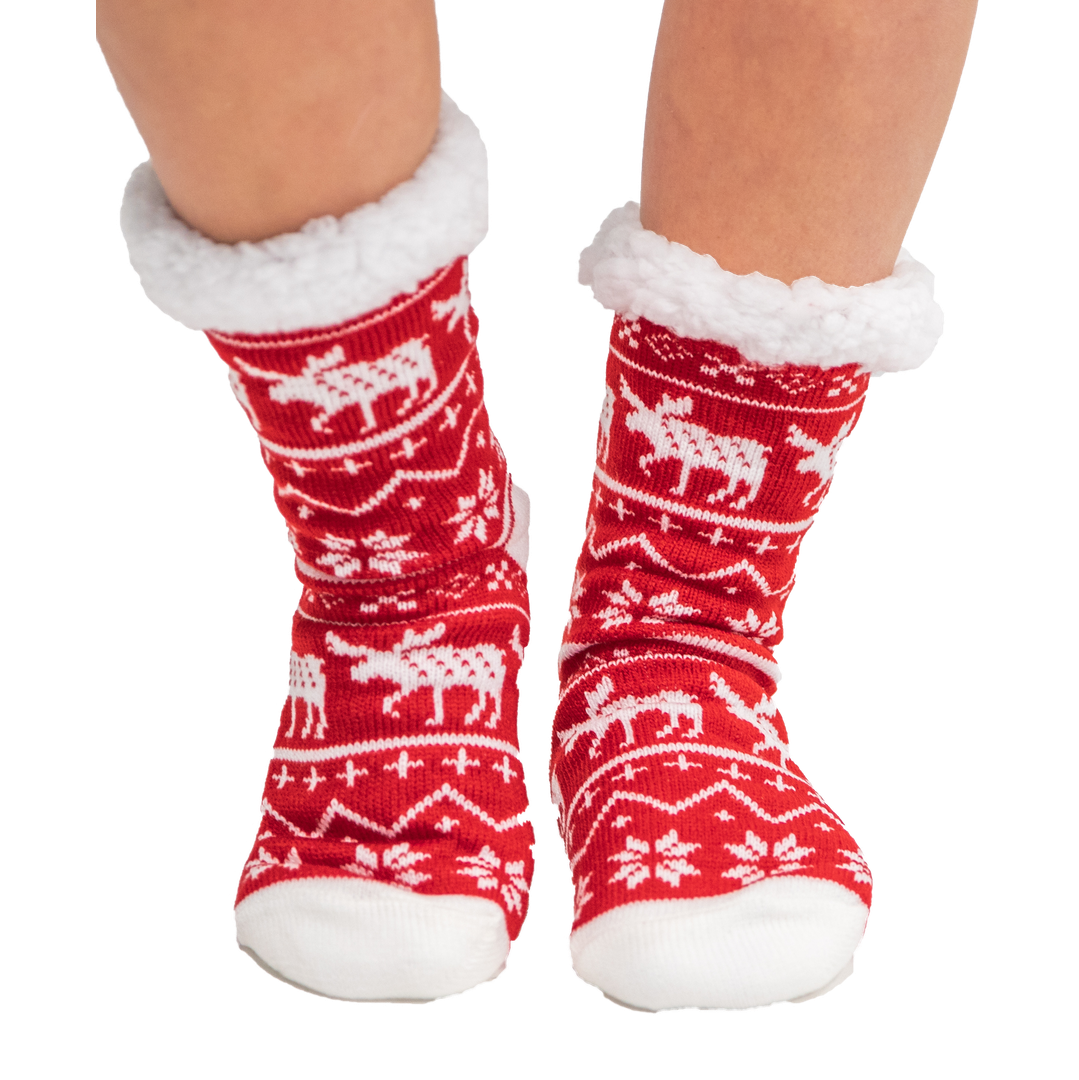 Nordic Moose Plush Sock