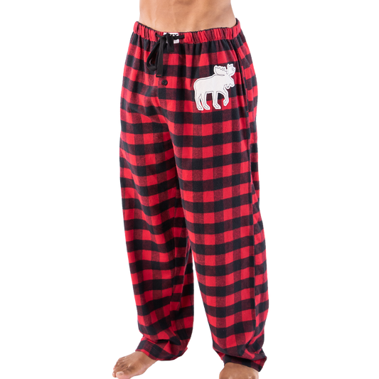 Moose Plaid Unisex PJ Pant