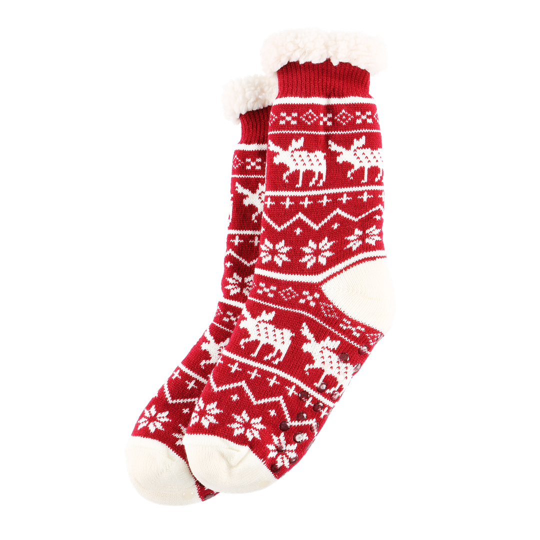 Nordic Moose Plush Sock