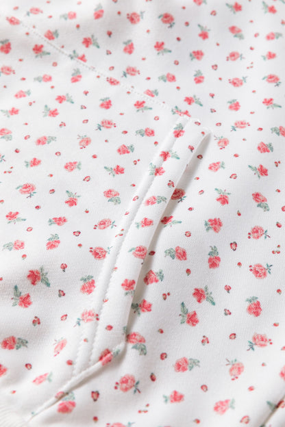 Pink Floral Hoodie & Sweatpants Set