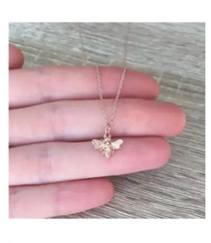 Bohemian Vintage Little Bee Pendant Necklace