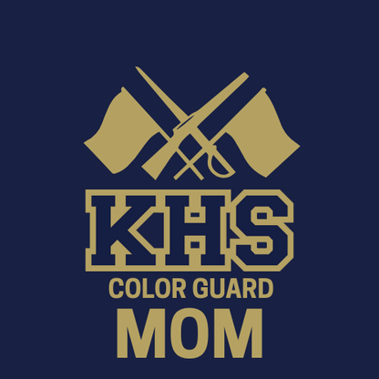 Knoch Colorguard Flag, Knife and Sword Design Sweatshirt  - Crew Neck Sweatshirt