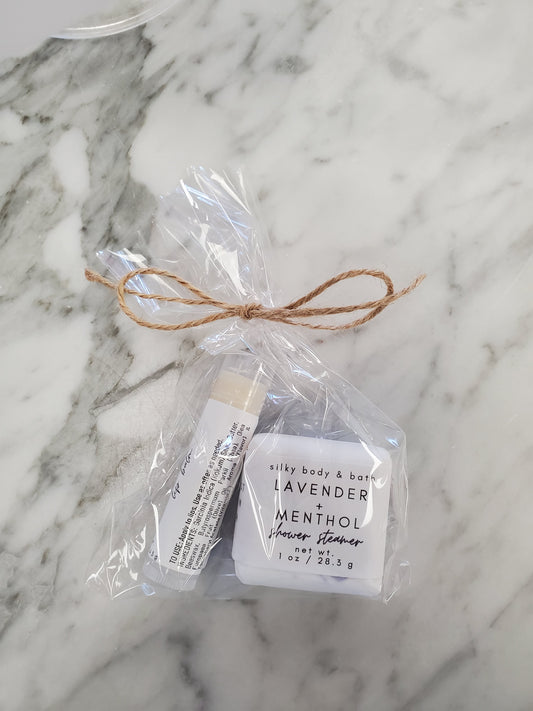 Silky Mini Gift Set - Bath Steamer & Lip Balm