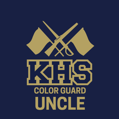 Knoch Colorguard Flag, Knife and Sword Design Sweatshirt  - Crew Neck Sweatshirt