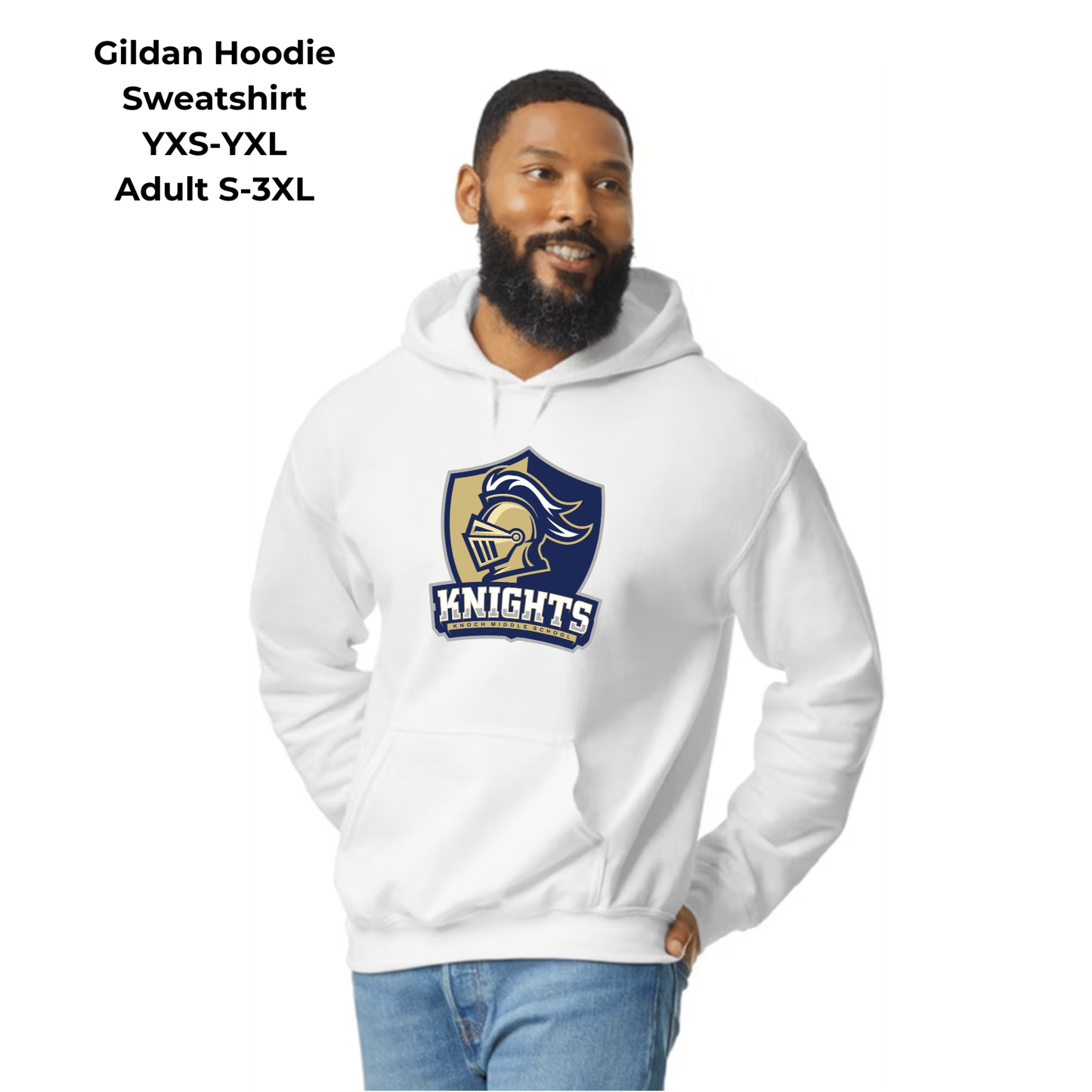 Knoch Middle School Shield-T-Shirt, Hoodie & Sweatshirt