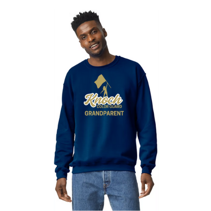 Knoch Colorguard Flag KHS Girl Outline Design Long Sleeve Tee