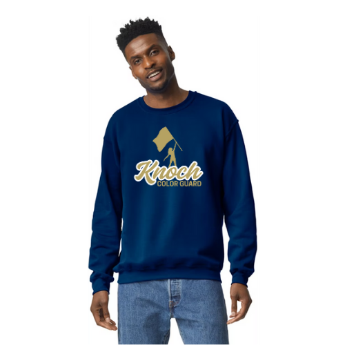 Knoch Colorguard Flag KHS Girl Outline Design Long Sleeve Tee