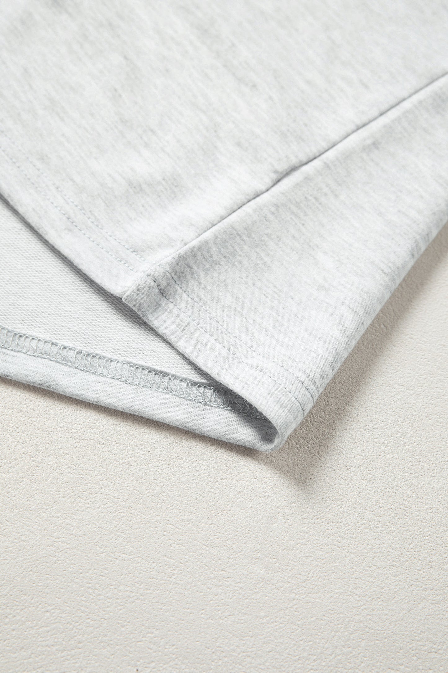 Light Gray Mixed Print Patchwork Pullover