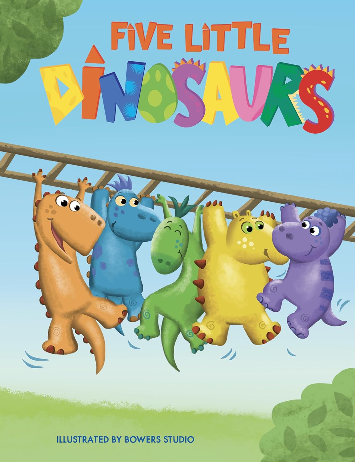 Five Little Dinosaurs - Children's Chunky Padded Board Book
