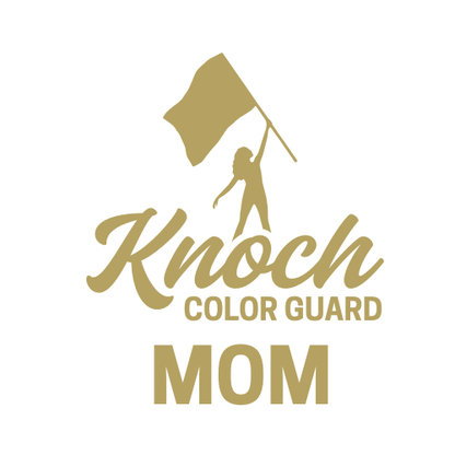 Knoch Colorguard Flag KHS Girl Outline Design Long Sleeve Tee