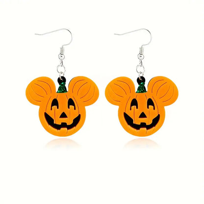Mouse Pumpkin Earrings